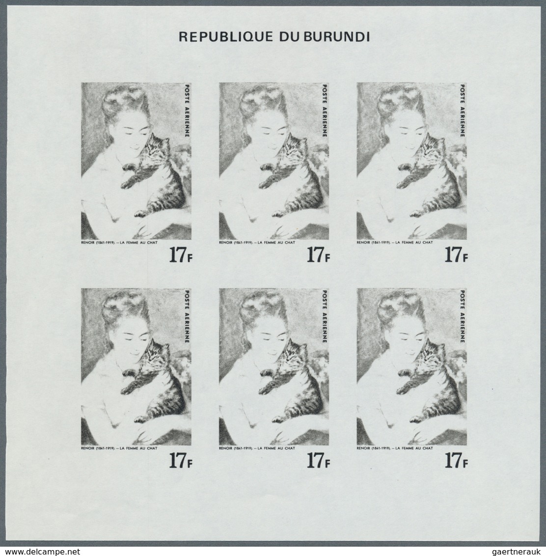 Thematik: Malerei, Maler / Painting, Painters: 1968, Burundi. Progressive Proofs Set Of Sheets For T - Autres & Non Classés