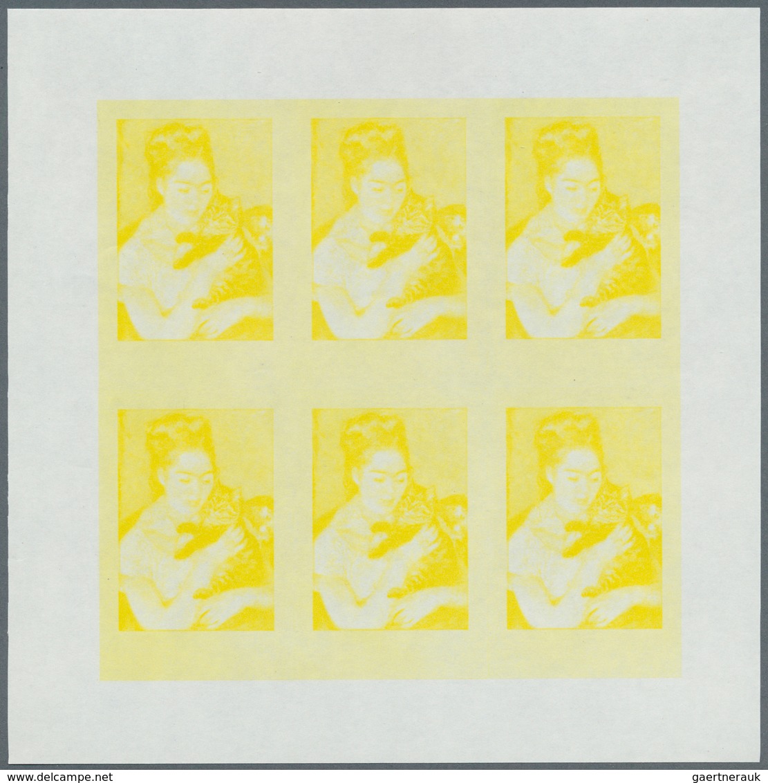 Thematik: Malerei, Maler / painting, painters: 1968, Burundi. Progressive proofs set of sheets for t