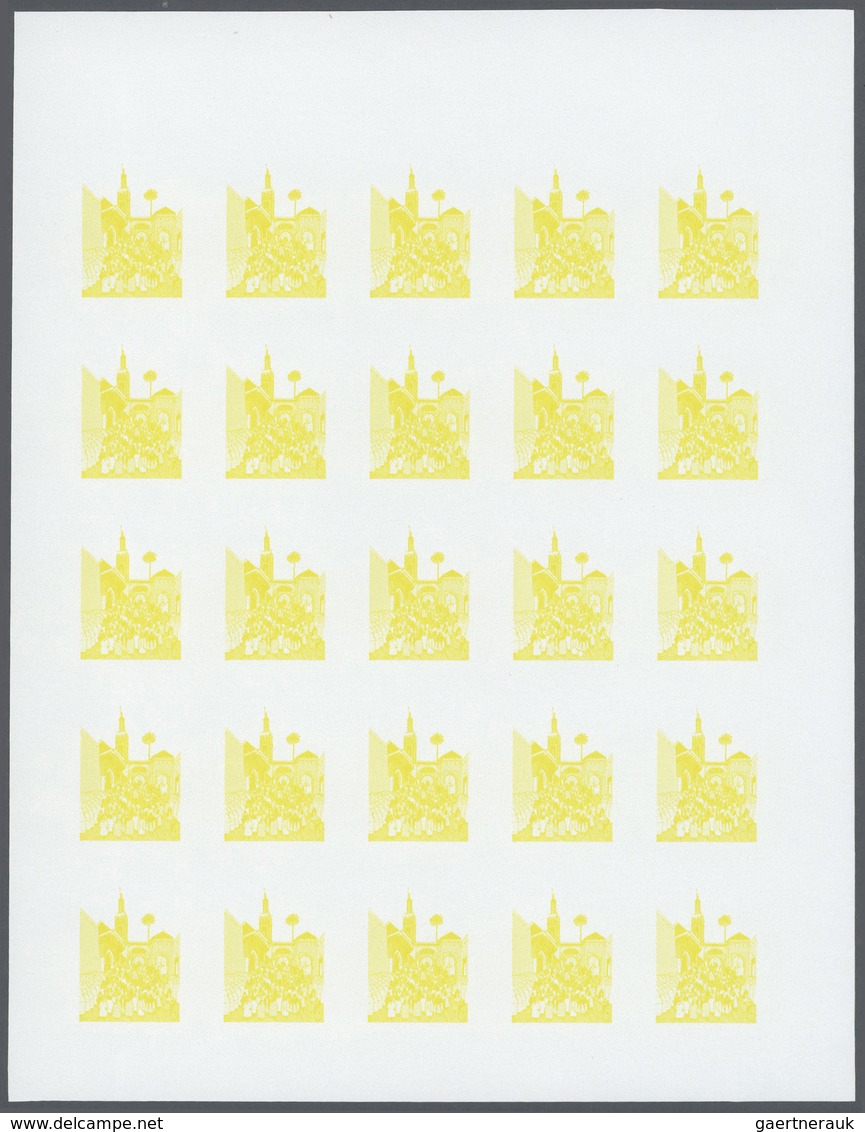 Thematik: Malerei, Maler / painting, painters: 1979, Morocco. Progressive proofs set of sheets for t