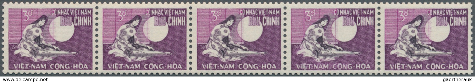 Thematik: Musik-Musikinstrumente / Music Instruments: 1967, VIETNAM-SOUTH: First TPO In Vietnam 3d. - Musique