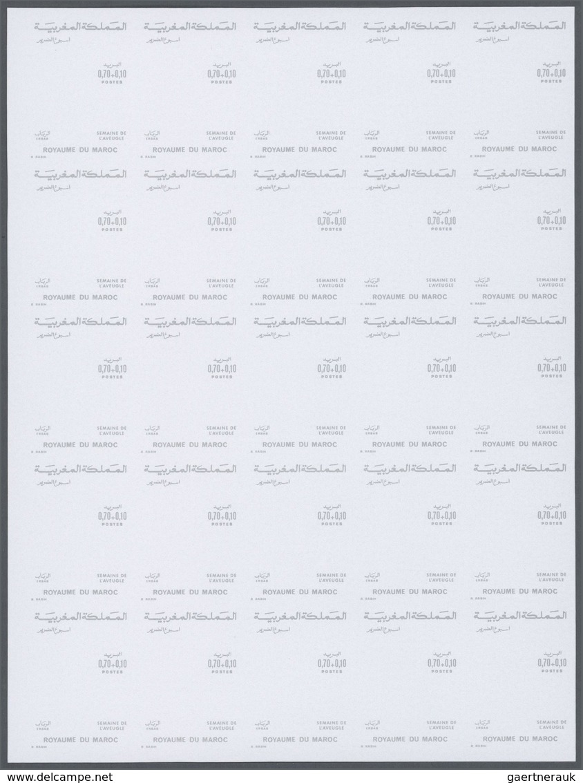 Thematik: Musik-Musikinstrumente / Music Instruments: 1975, Morocco. Progressive Proofs Set Of Sheet - Musique