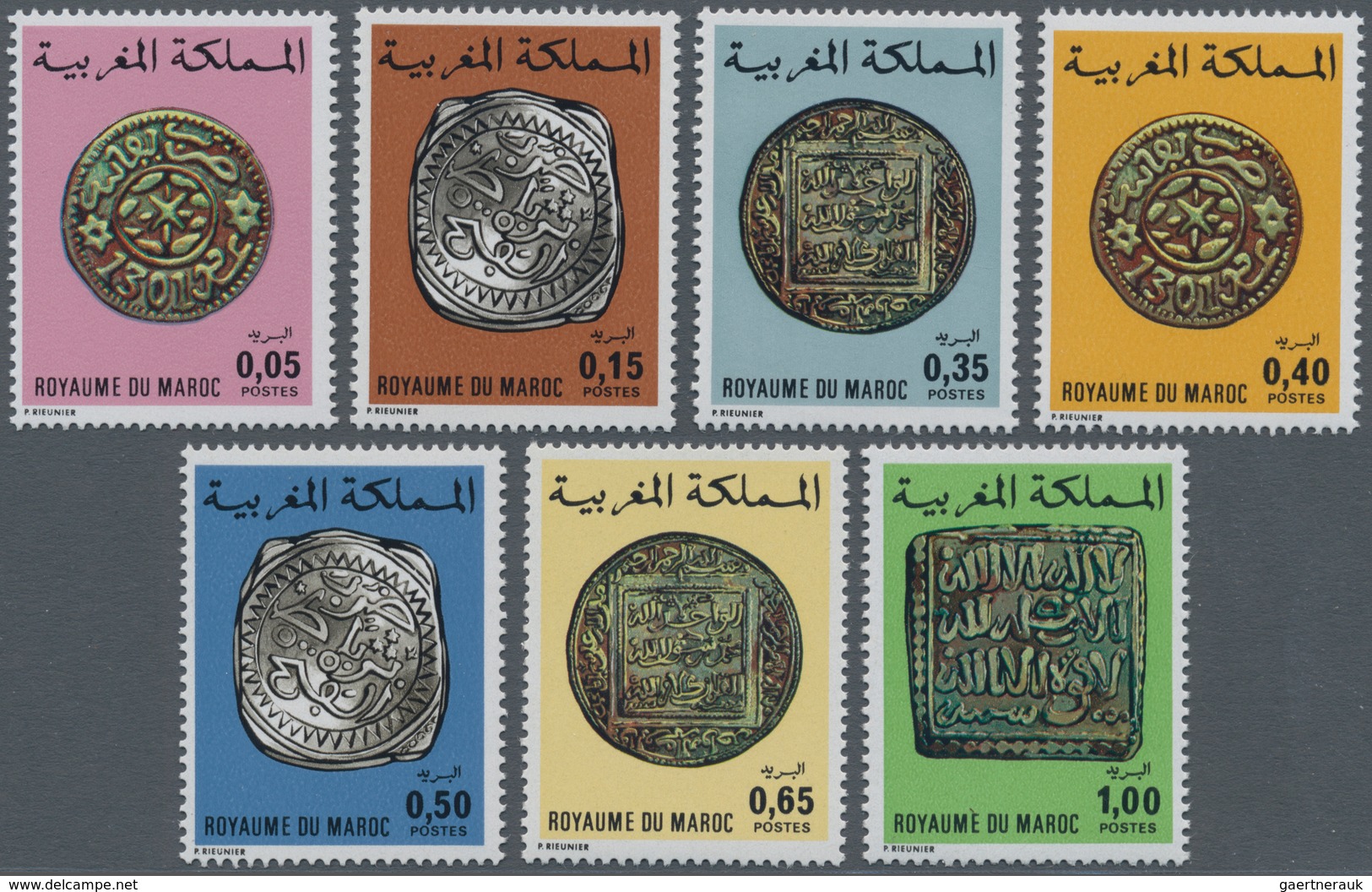 Thematik: Numismatik / Numismatics: 1976, MOROCCO: Old Morrocan Coins Complete Set Of Seven In A Lot - Monnaies