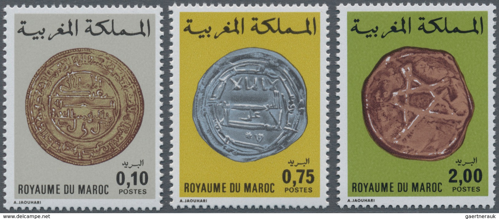 Thematik: Numismatik / Numismatics: 1977, MOROCCO: Old Morrocan Coins Complete Set Of Three In A Lot - Coins