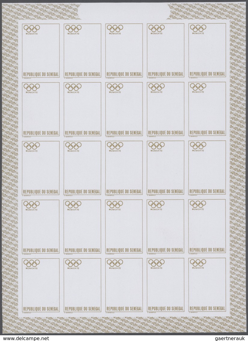 Thematik: Olympische Spiele / Olympic Games: 1972, Senegal. Progressive Proofs Set Of Sheets For The - Otros & Sin Clasificación