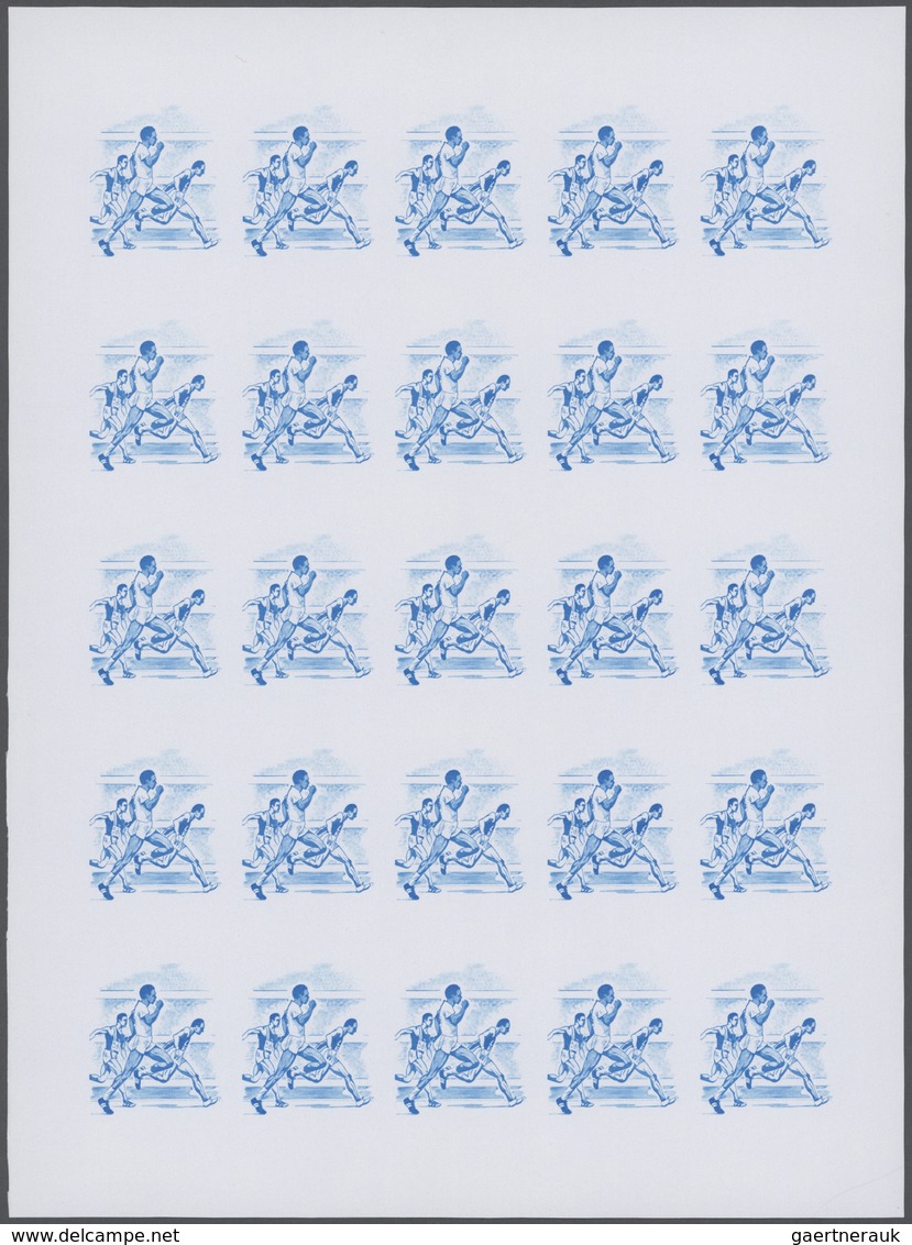 Thematik: Olympische Spiele / olympic games: 1972, Senegal. Progressive proofs set of sheets for the