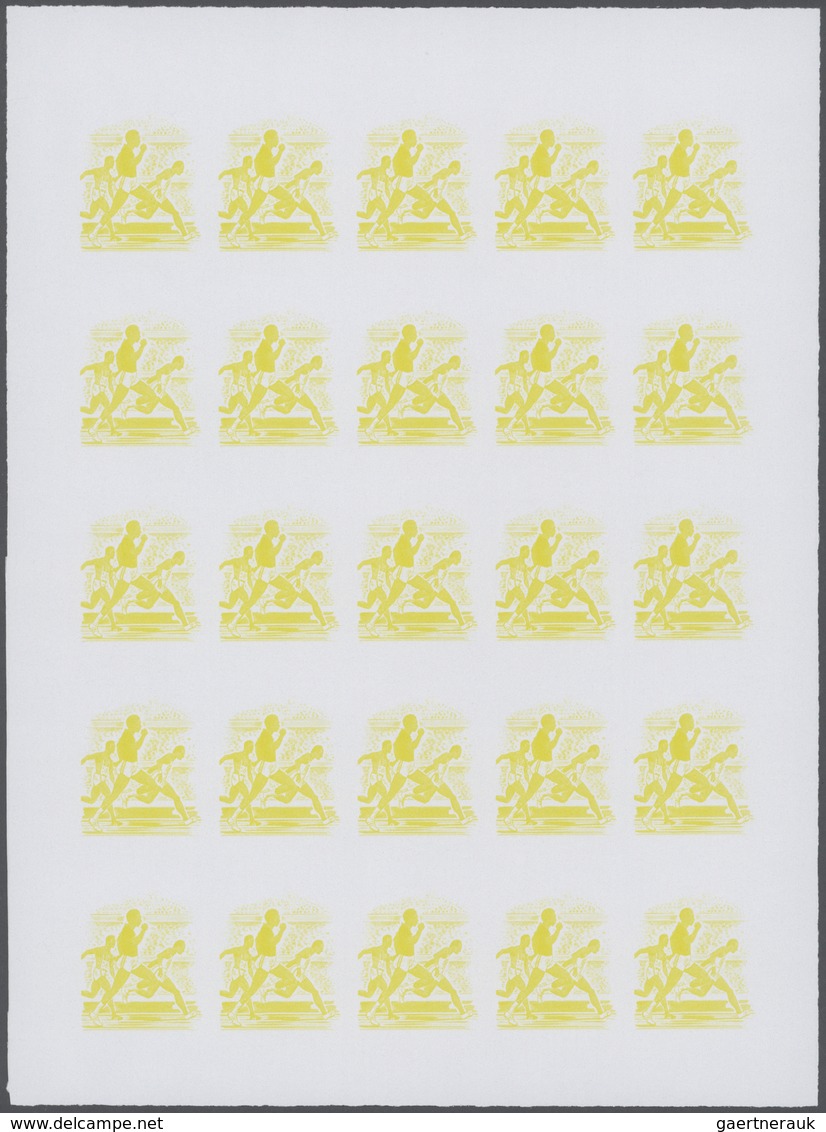 Thematik: Olympische Spiele / olympic games: 1972, Senegal. Progressive proofs set of sheets for the