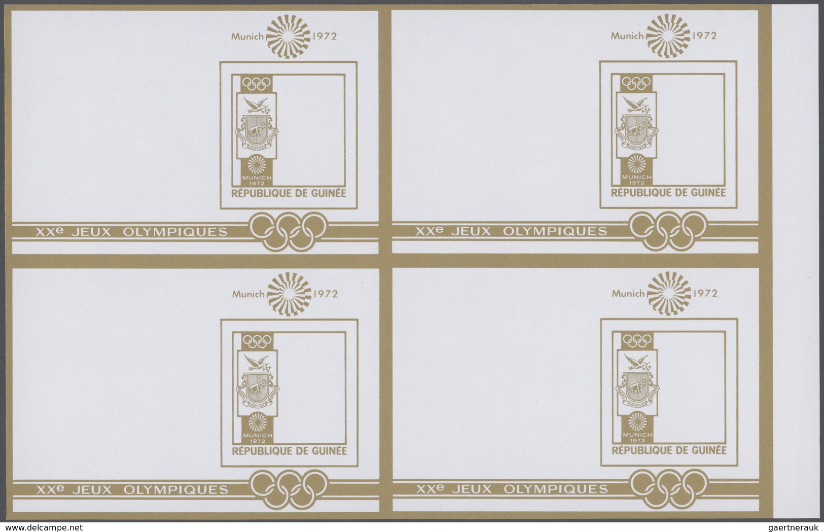 Thematik: Olympische Spiele / Olympic Games: 1972, Senegal. Progressive Proofs Set Of Sheets For The - Otros & Sin Clasificación