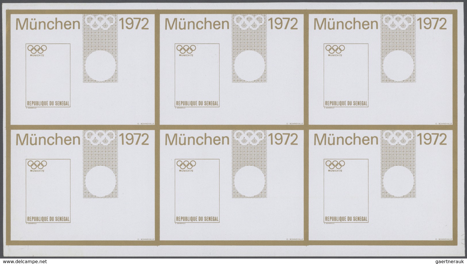 Thematik: Olympische Spiele / Olympic Games: 1972, Senegal. Progressive Proofs Set Of Sheets For The - Otros & Sin Clasificación