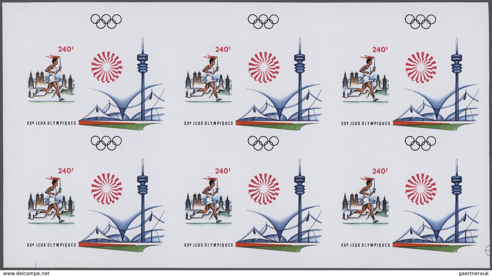 Thematik: Olympische Spiele / Olympic Games: 1972, Senegal. Progressive Proofs Set Of Sheets For The - Otros & Sin Clasificación