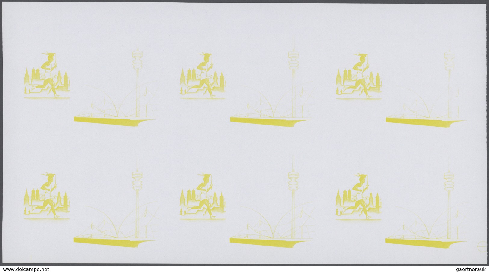 Thematik: Olympische Spiele / olympic games: 1972, Senegal. Progressive proofs set of sheets for the