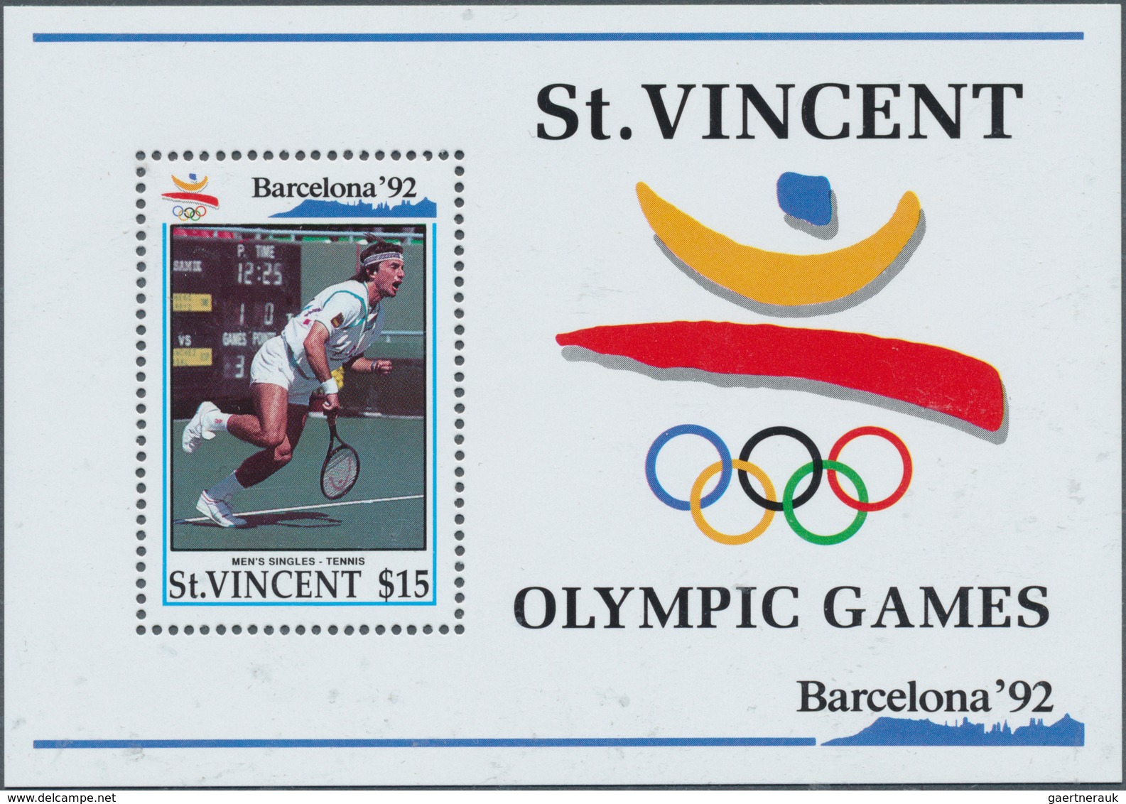 Thematik: Olympische Spiele / Olympic Games: 1992, ST. VINCENT: Summer Olympics Barcelona Miniature - Otros & Sin Clasificación