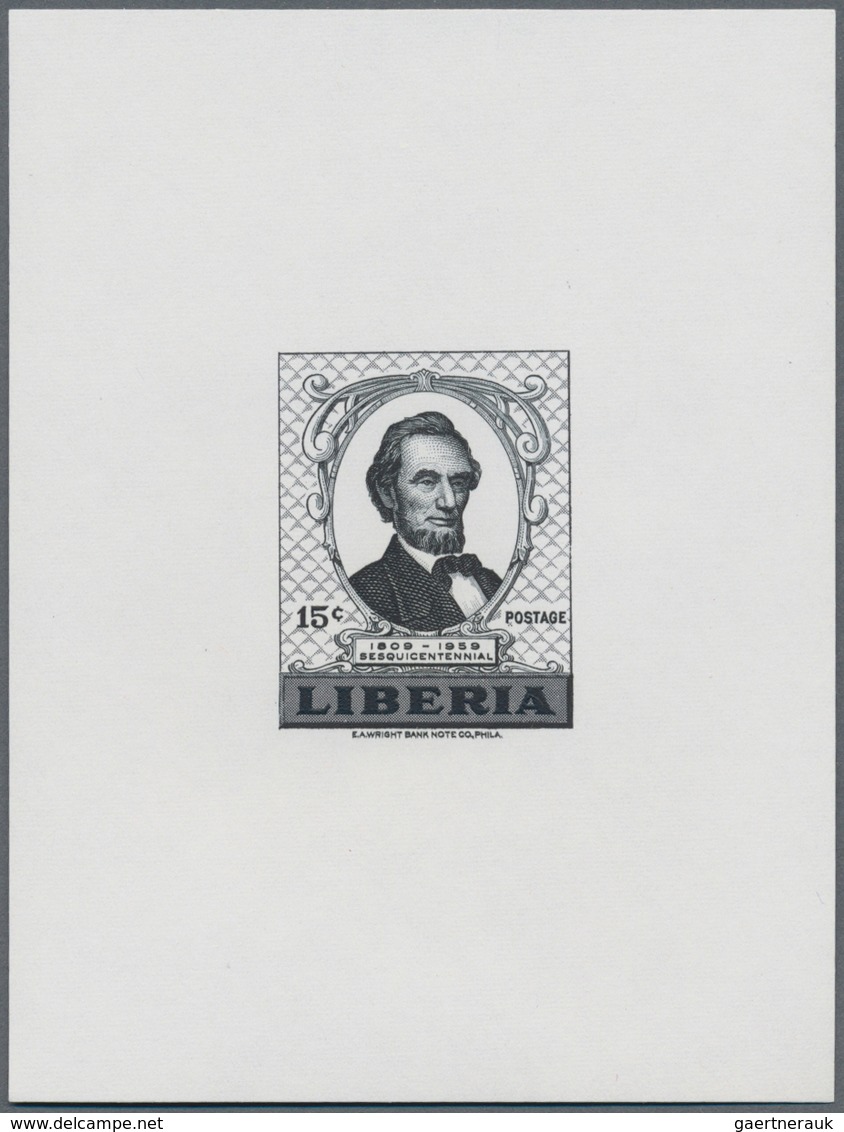 Thematik: Persönlichkeiten / Personalities: 1959, LIBERIA: 150th Birthday Of ABRAHAM LINCOLN Set Of - Otros & Sin Clasificación