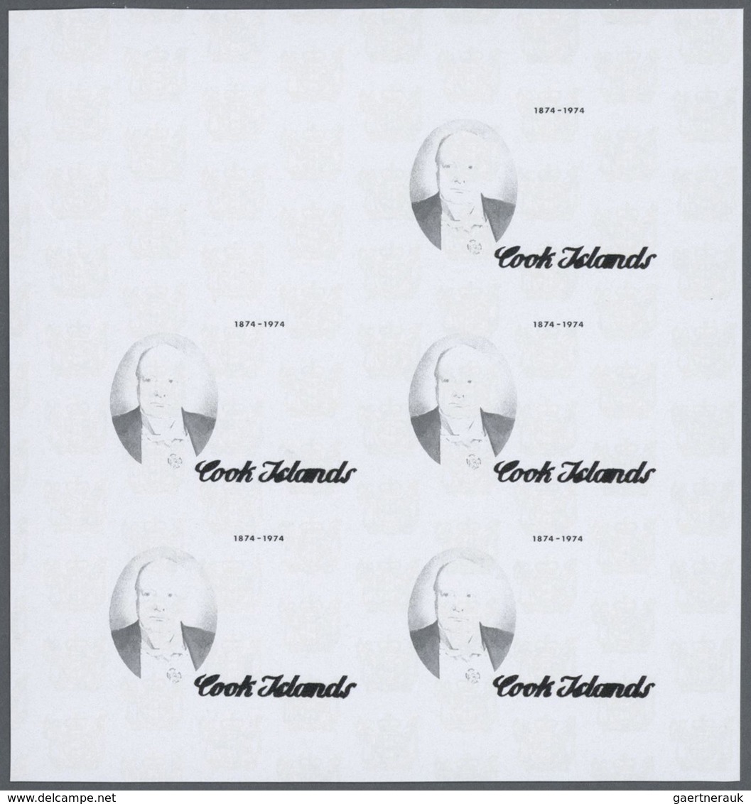 Thematik: Persönlichkeiten - Churchill / Personalities - Churchill: 1974, Cook Islands. Progressive - Sir Winston Churchill