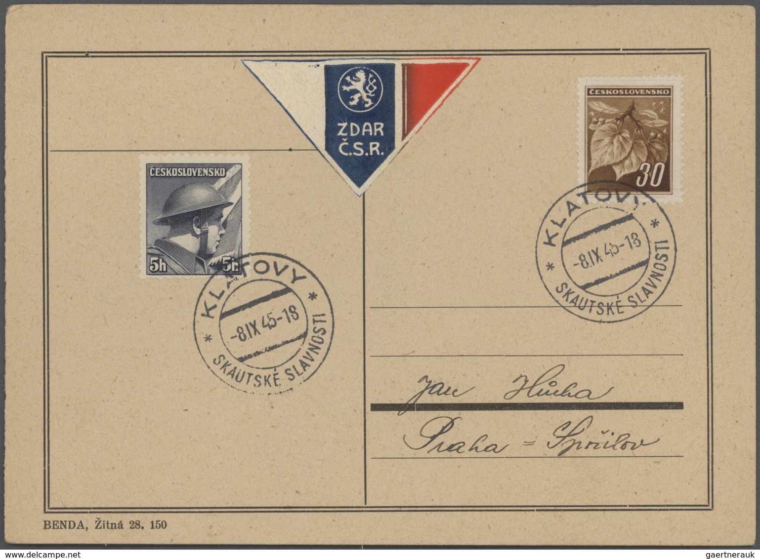 Thematik: Pfadfinder / boy scouts: 1910/2018, CSSR/Czech Republic. Collection of about 540 covers, c