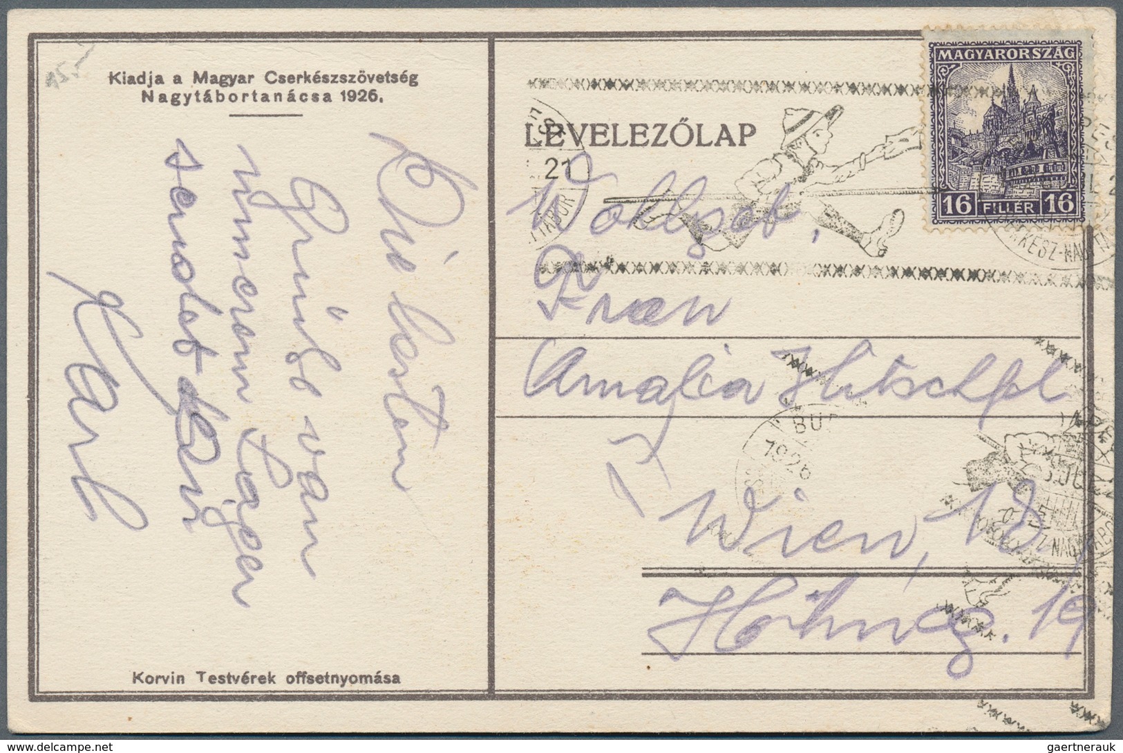 Thematik: Pfadfinder / Boy Scouts: 1920/2010, Hungary. Collection Of About 390 Covers, Cards And Doc - Other & Unclassified