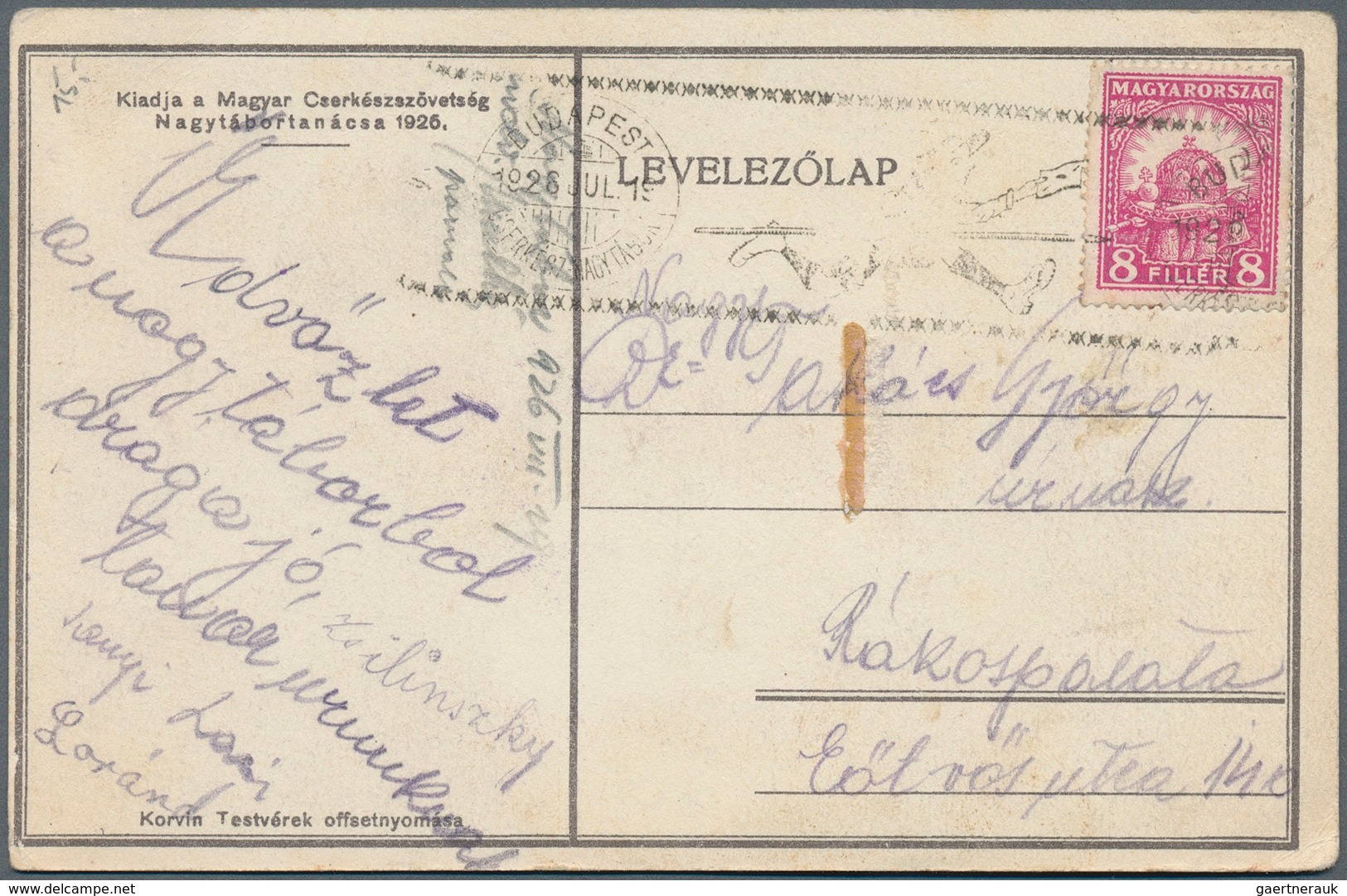 Thematik: Pfadfinder / Boy Scouts: 1920/2010, Hungary. Collection Of About 390 Covers, Cards And Doc - Other & Unclassified