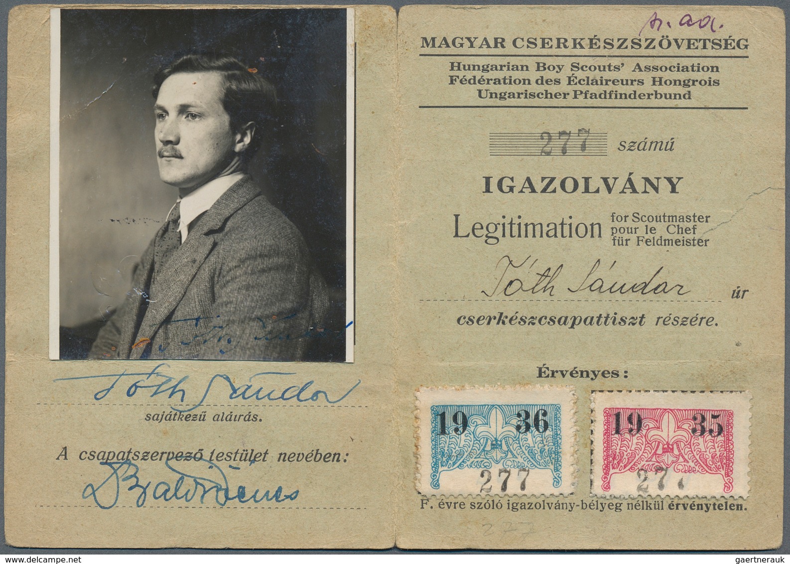 Thematik: Pfadfinder / boy scouts: 1920/2010, Hungary. Collection of about 390 covers, cards and doc