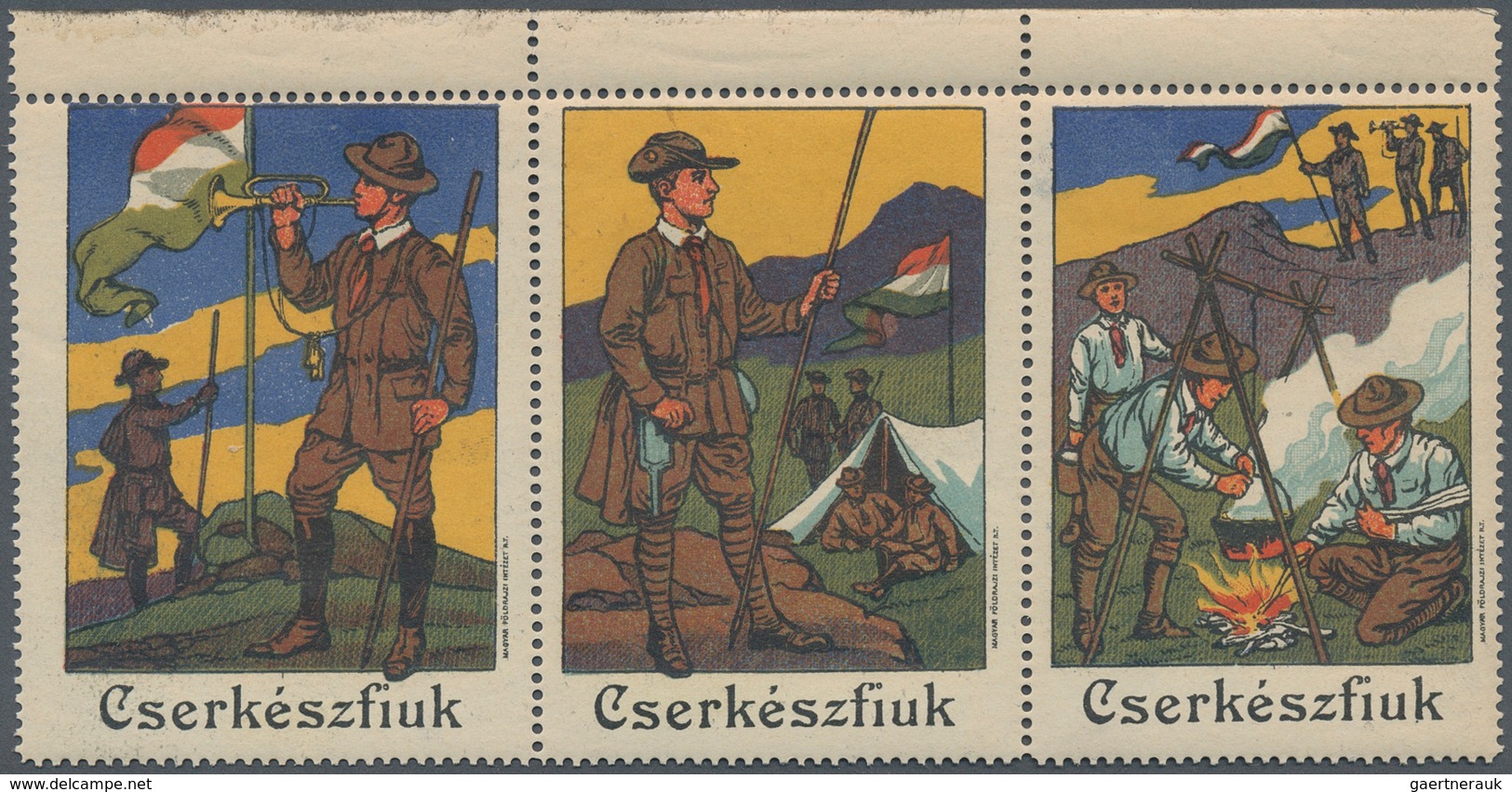 Thematik: Pfadfinder / boy scouts: 1920/2010, Hungary. Collection of about 390 covers, cards and doc