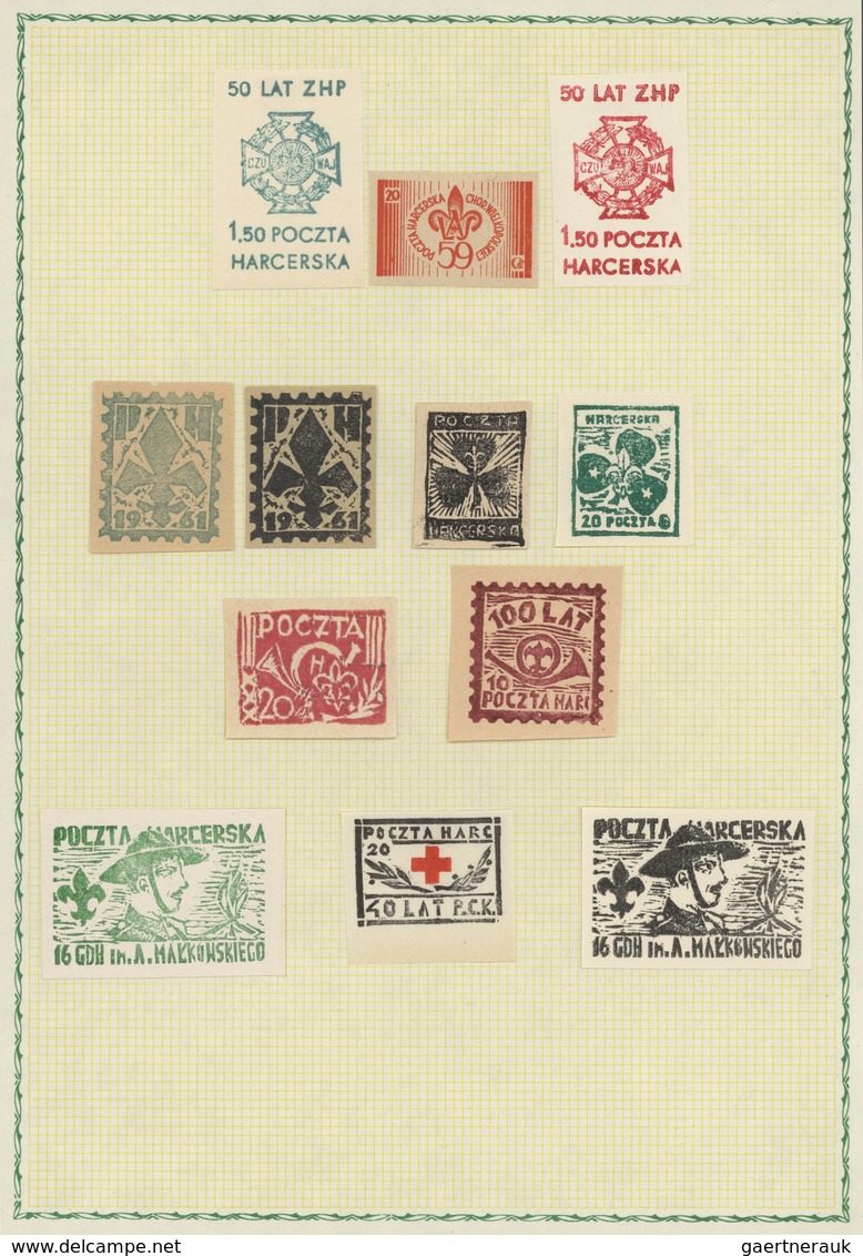 Thematik: Pfadfinder / Boy Scouts: 1930/2012, Poland. Collection Of About 280 Covers, Cards And Docu - Otros & Sin Clasificación
