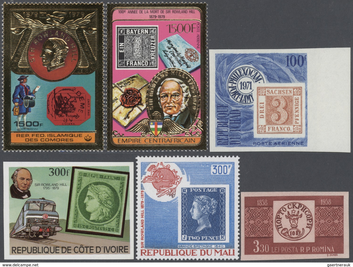 Thematik: Philatelie / Philately: 1970/1990 (ca.), STAMPS ON STAMPS, U/m Collection Of Apprx 730 Sta - Andere & Zonder Classificatie