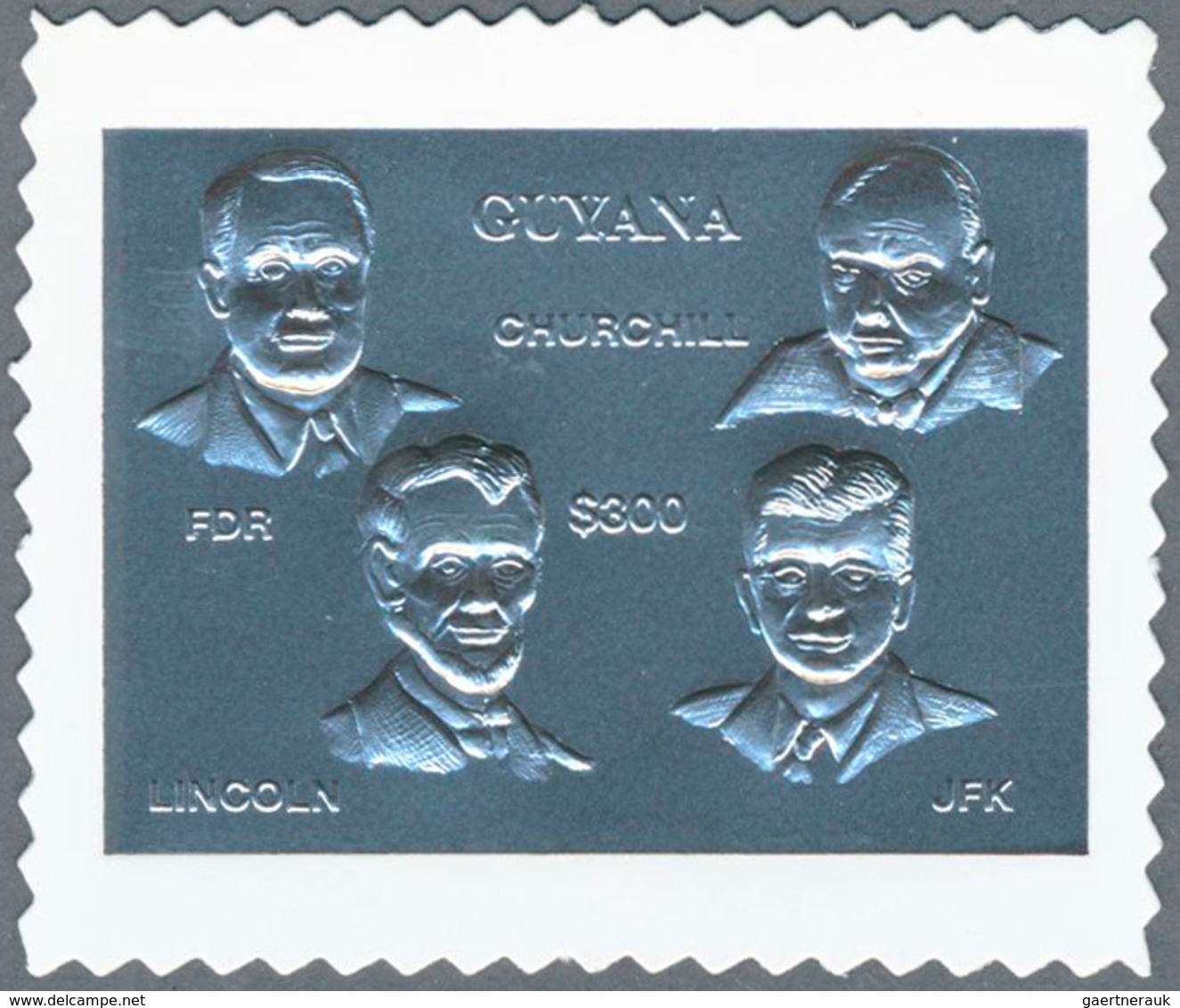 Thematik: Politik / Politics: 1994, Guyana. Lot Containing 200 Complete Sets à 2 Stamps GOLD/SILVER - Sin Clasificación