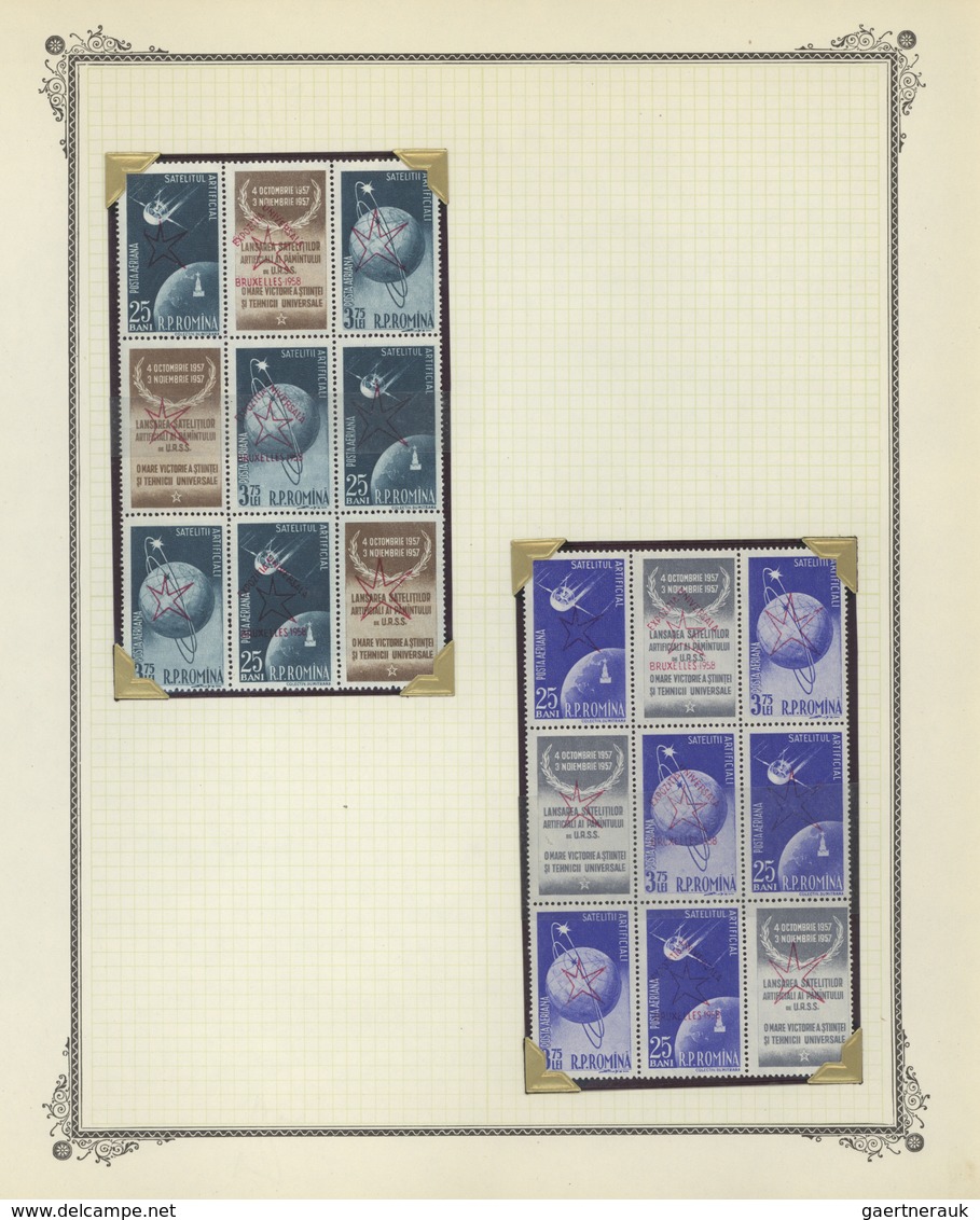 Thematik: Raumfahrt / astronautics: 1940/1970 (ca.), comprehensive and idiosyncratic mint collection