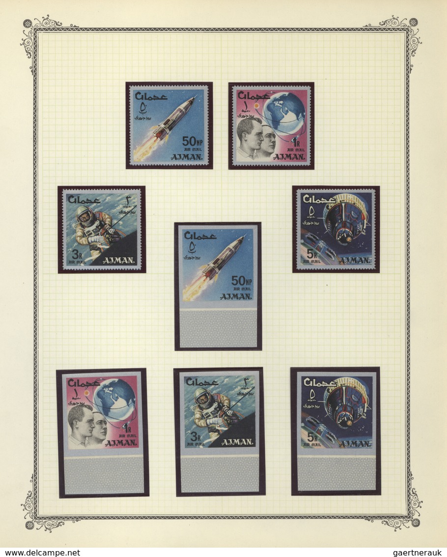 Thematik: Raumfahrt / astronautics: 1940/1970 (ca.), comprehensive and idiosyncratic mint collection