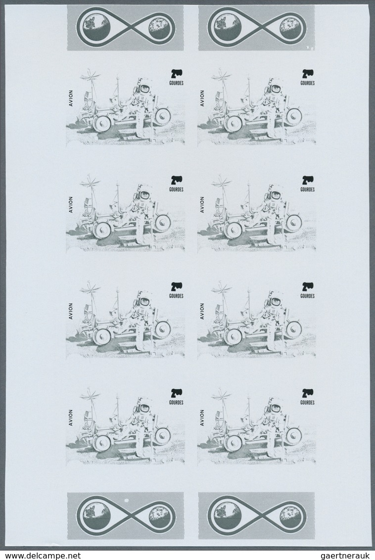 Thematik: Raumfahrt / Astronautics: 1973, Haiti. Progressive Proofs Set Of Sheets For The Complete C - Sonstige & Ohne Zuordnung