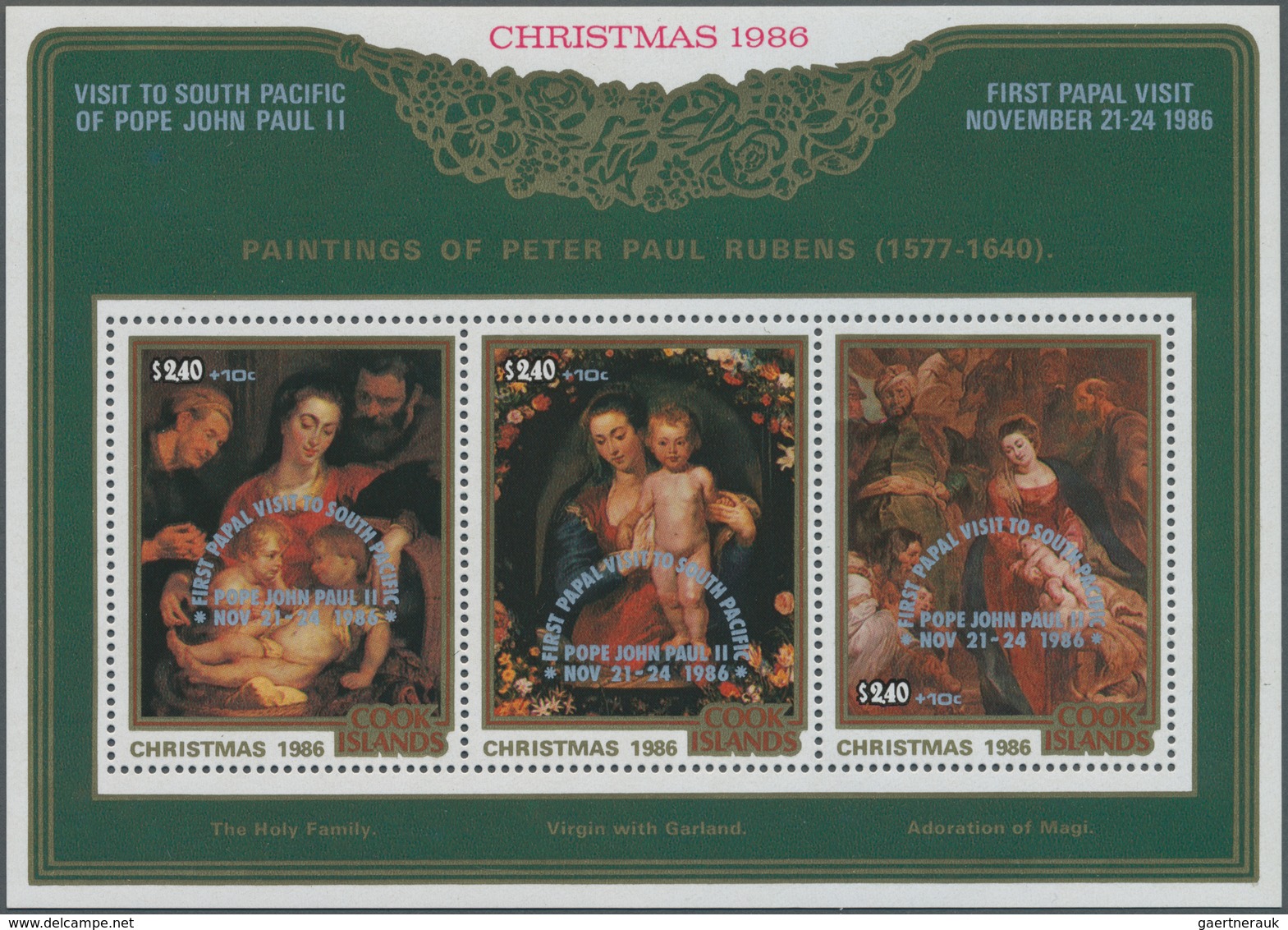 Thematik: Religion / Religion: 1986, COOK ISLANDS: Christmas Miniature Sheet With Three Different Ru - Autres & Non Classés