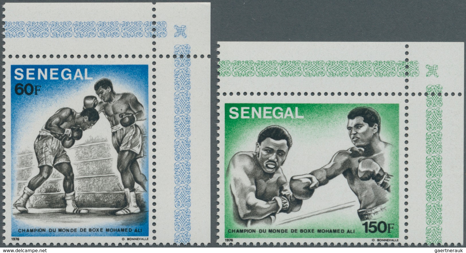 Thematik: Sport-Boxen / Sport-boxing: 1977, SENEGAL: Boxing World Champion ‚Muhammad Ali‘ With Ken N - Boxeo