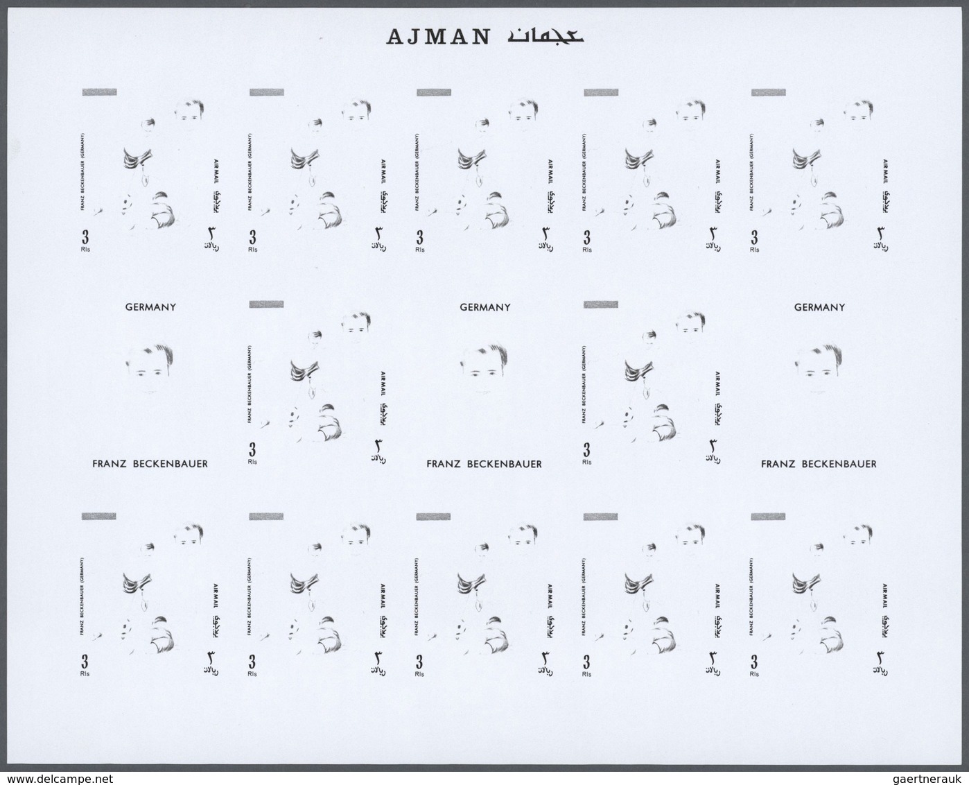 Thematik: Sport-Fußball / Sport-soccer, Football: 1970, Ajman. Progressive Proofs Set Of Sheets For - Otros & Sin Clasificación