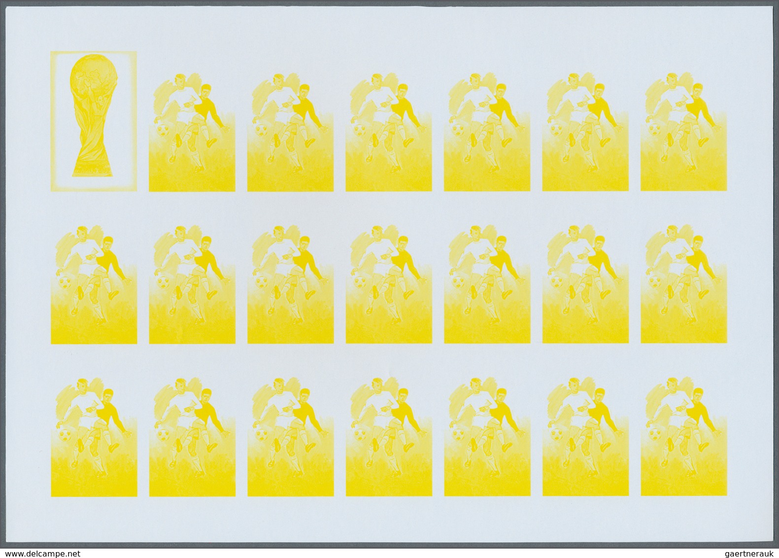 Thematik: Sport-Fußball / Sport-soccer, Football: 1974, Rwanda. Progressive Proofs Set Of Sheets For - Otros & Sin Clasificación