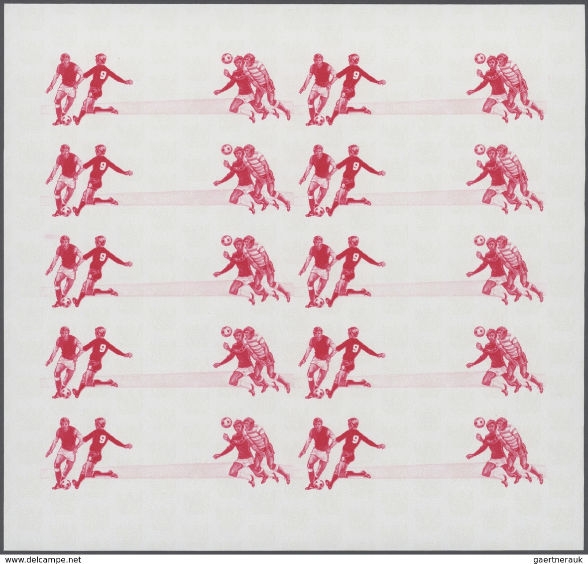 Thematik: Sport-Fußball / Sport-soccer, Football: 1981, Cook Islands. Progressive Proofs Set Of Shee - Otros & Sin Clasificación