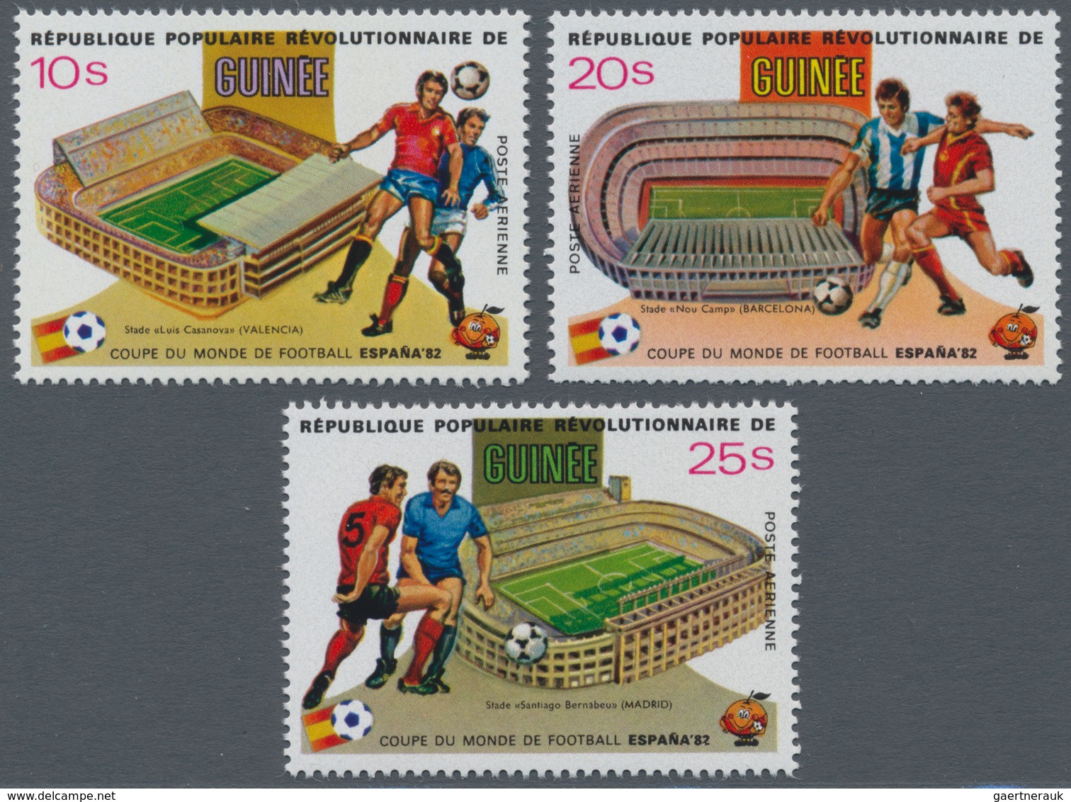 Thematik: Sport-Fußball / Sport-soccer, Football: 1982, GUINEA: Football World Championship In Spain - Autres & Non Classés