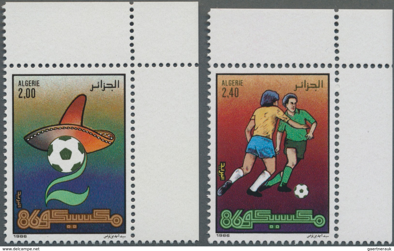 Thematik: Sport-Fußball / Sport-soccer, Football: 1986, ALGERIA: Football World Championship In Mexi - Autres & Non Classés