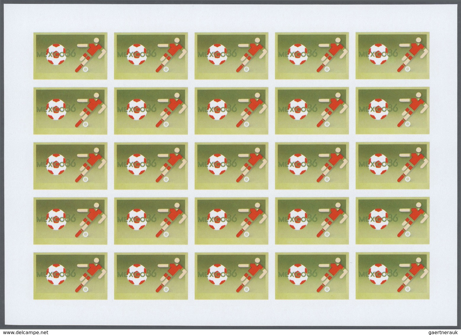 Thematik: Sport-Fußball / Sport-soccer, Football: 1986, Morocco. Progressive Proofs Set Of Sheets Fo - Autres & Non Classés