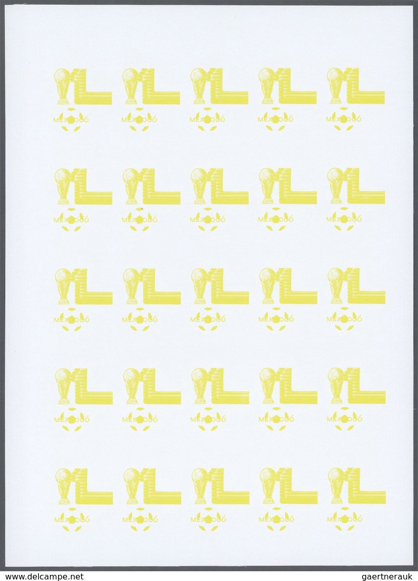 Thematik: Sport-Fußball / Sport-soccer, Football: 1986, Morocco. Progressive Proofs Set Of Sheets Fo - Otros & Sin Clasificación