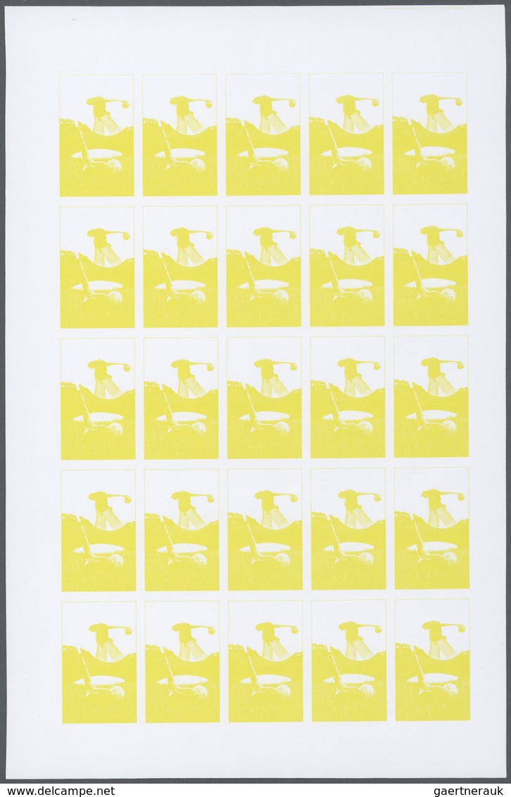 Thematik: Sport-Golf / Sport-golf: 1980, Morocco. Progressive Proofs Set Of Sheets For The Issue INT - Golf