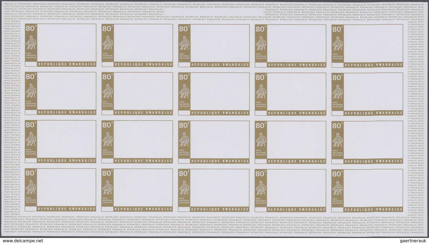 Thematik: Tiere, Fauna / Animals, Fauna: 1972, Rwanda. Progressive Proofs Set Of Sheets For The Comp - Other & Unclassified
