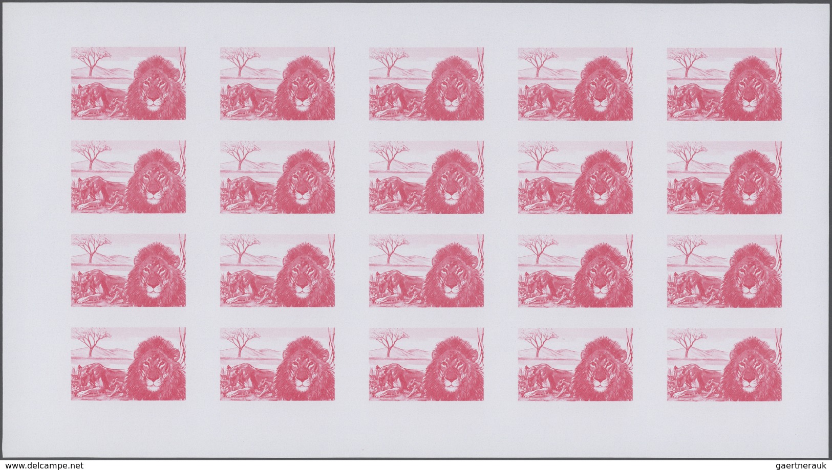 Thematik: Tiere, Fauna / Animals, Fauna: 1972, Rwanda. Progressive Proofs Set Of Sheets For The Comp - Autres & Non Classés