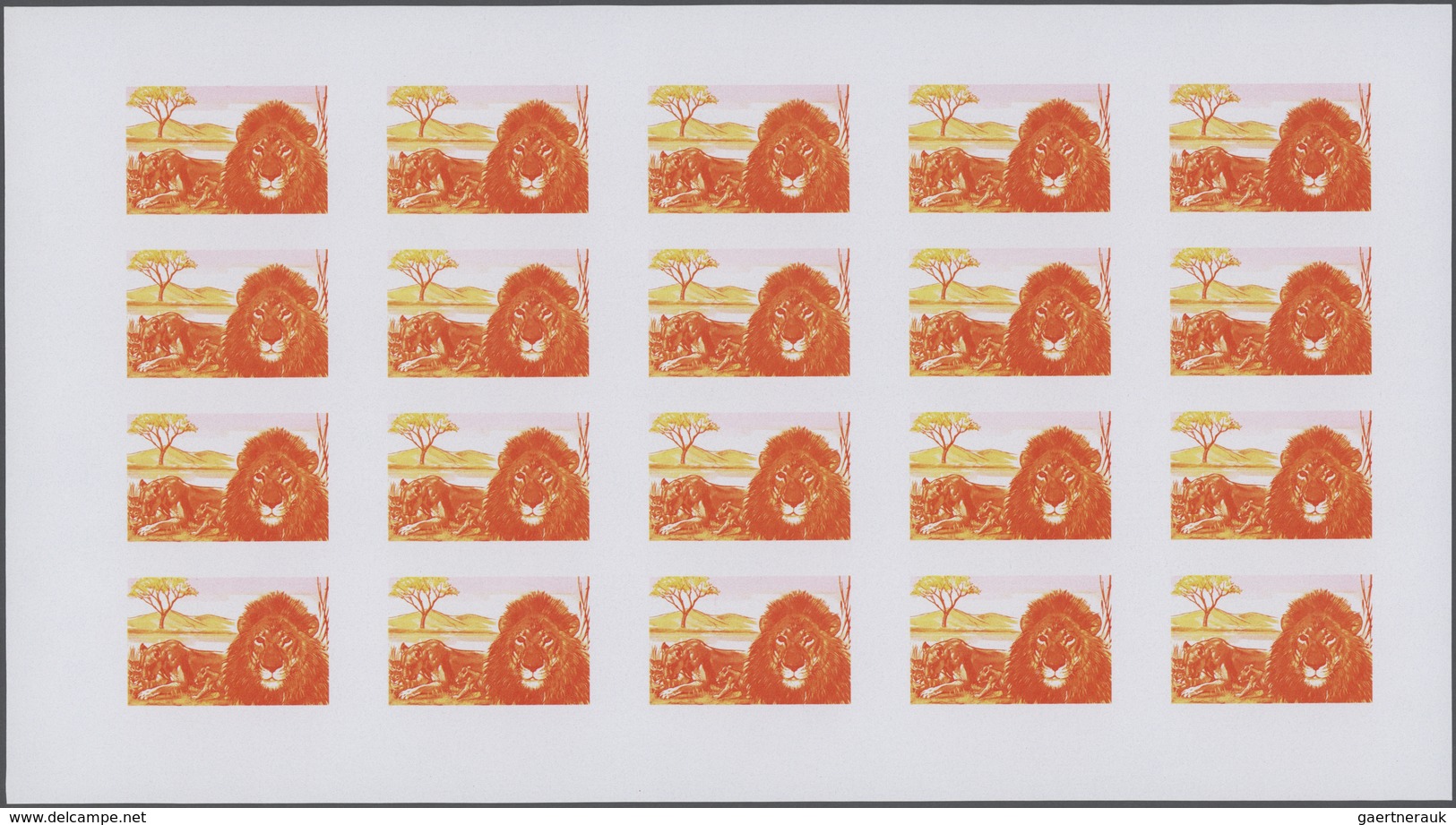 Thematik: Tiere, Fauna / Animals, Fauna: 1972, Rwanda. Progressive Proofs Set Of Sheets For The Comp - Otros & Sin Clasificación