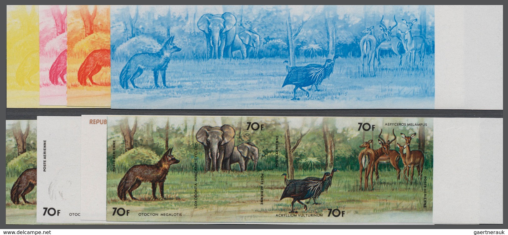 Thematik: Tiere, Fauna / Animals, Fauna: Burundi 1977, Tierwelt Afrikas Kompletter Satz Der Flugpost - Autres & Non Classés