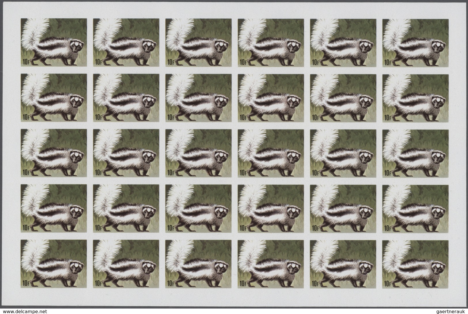 Thematik: Tiere, Fauna / Animals, Fauna: 1981, Rwanda. Progressive Proofs Set Of Sheets For The Comp - Otros & Sin Clasificación