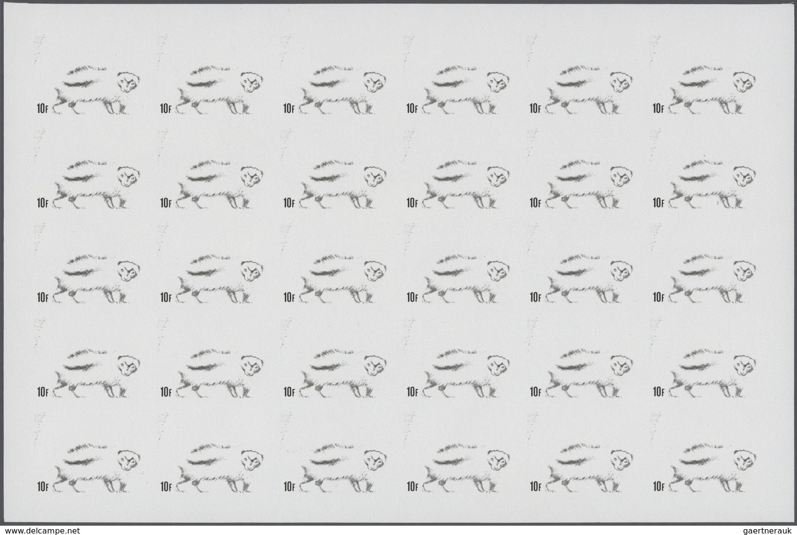 Thematik: Tiere, Fauna / Animals, Fauna: 1981, Rwanda. Progressive Proofs Set Of Sheets For The Comp - Other & Unclassified