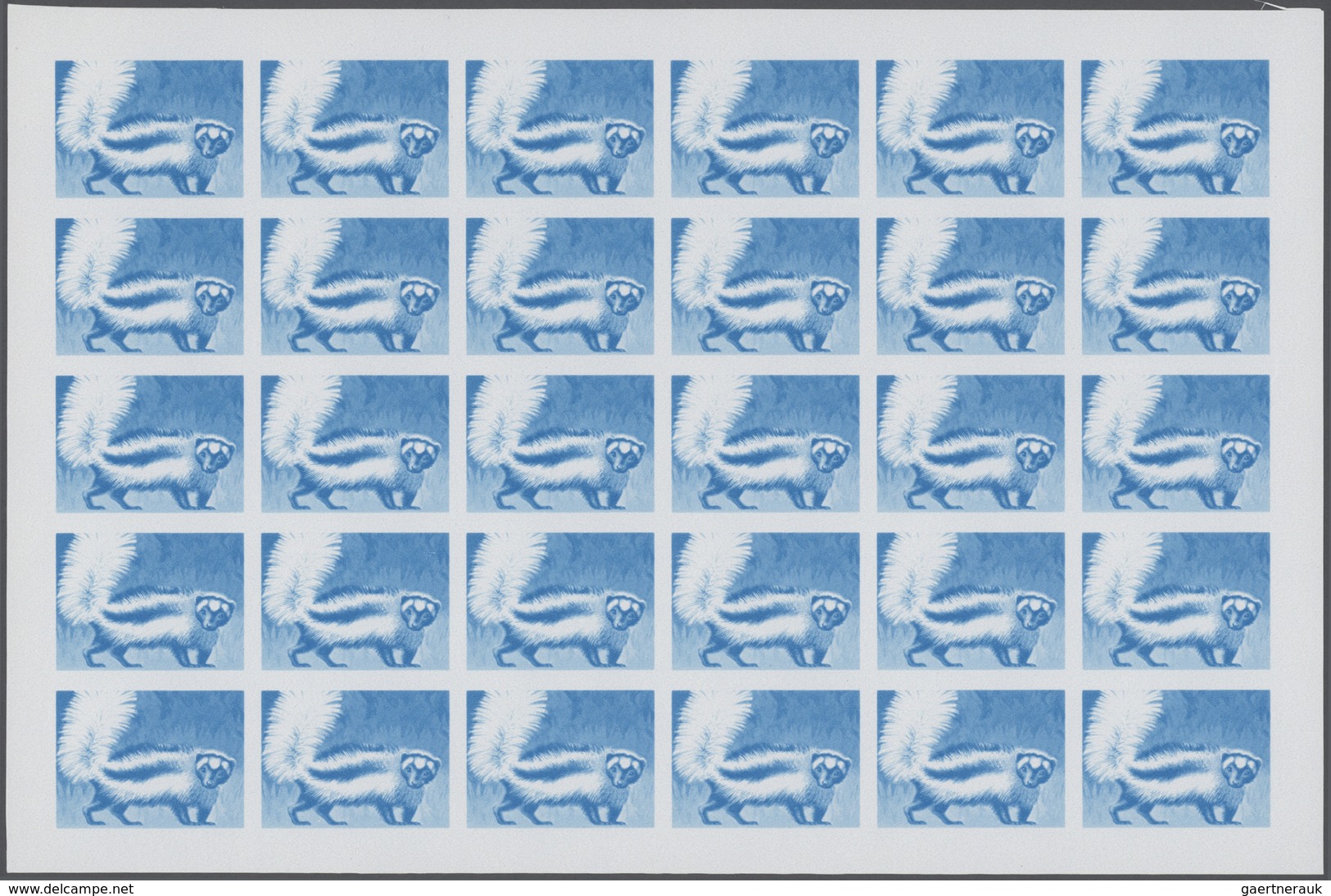 Thematik: Tiere, Fauna / animals, fauna: 1981, Rwanda. Progressive proofs set of sheets for the comp