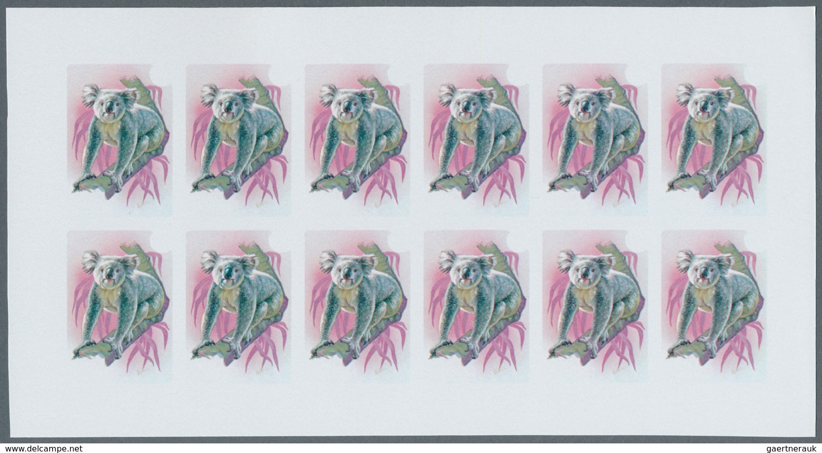 Thematik: Tiere, Fauna / animals, fauna: 1984, Niue. Progressive proofs set of sheets for the comple