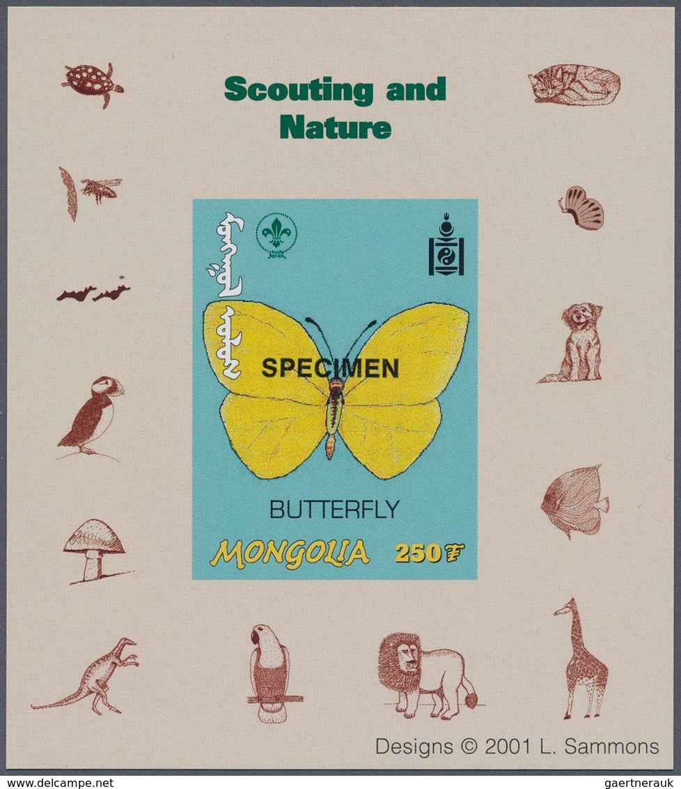 Thematik: Tiere, Fauna / Animals, Fauna: 2001, MONGOLIA: Scouts And Nature Lot With 120 Special Impe - Autres & Non Classés