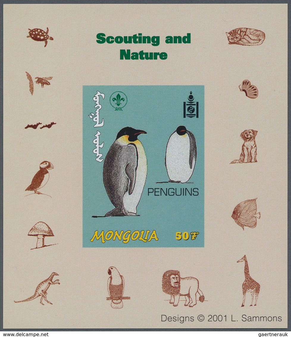 Thematik: Tiere, Fauna / Animals, Fauna: 2001, MONGOLIA: Scouts And Nature Lot With 120 Special Impe - Autres & Non Classés