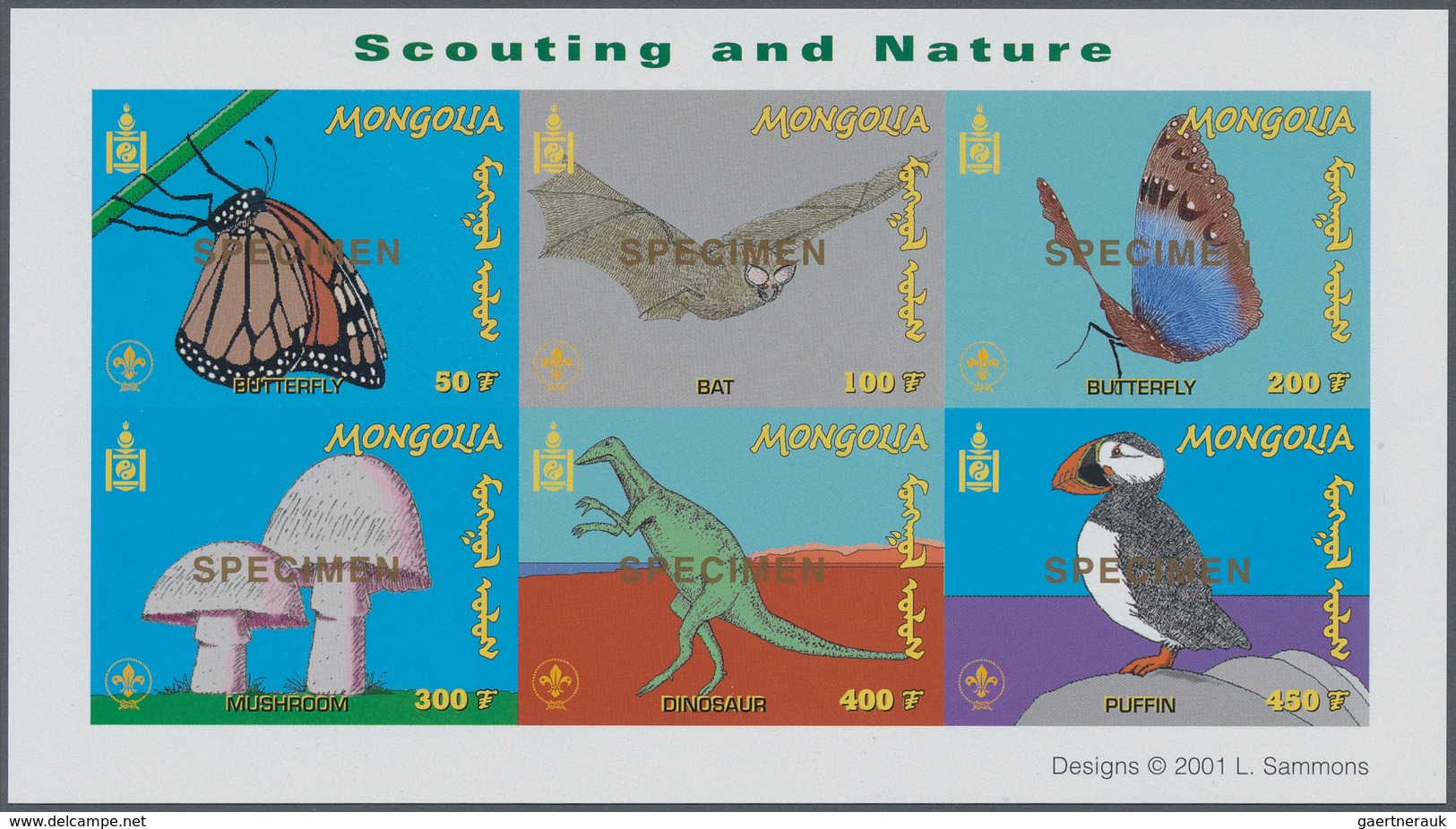 Thematik: Tiere, Fauna / Animals, Fauna: 2001, MONGOLIA: Scouts And Nature Lot With 120 Special Impe - Autres & Non Classés