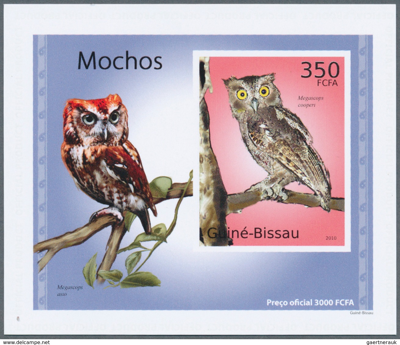 Thematik: Tiere-Eulen / Animals-owls: 2007-2010: Group Of 50 Different Souvenir Sheets (Luxury Block - Hiboux & Chouettes